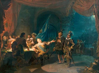 Gustav II. Adolf bei Kriegsverhandlungen in Würzburg